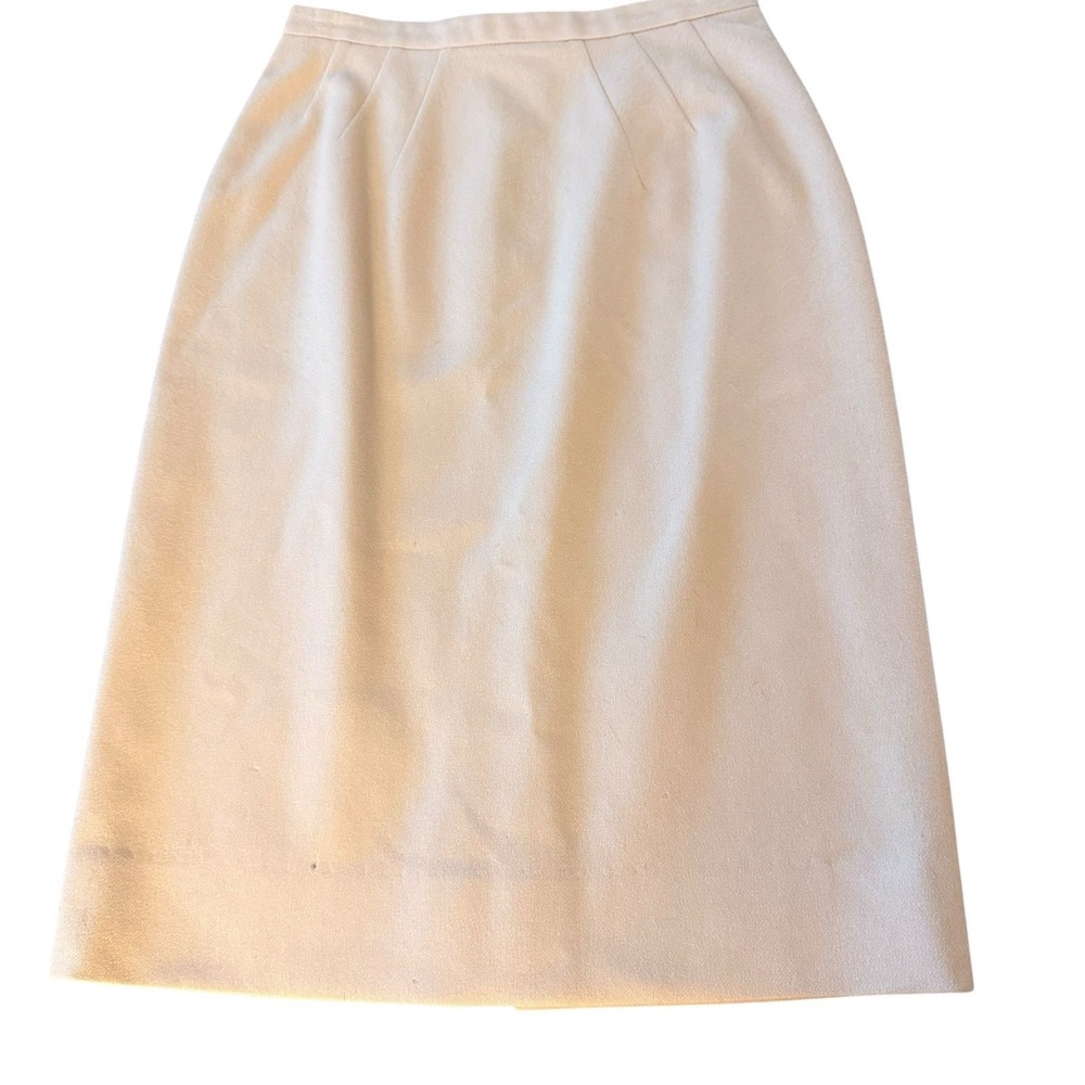 Vintage Buffums Wool Pencil Skirt 11 High Waist Midi Tailored Dark Academia Flaw